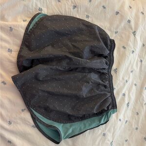 Nike Black and Teal Athletic Shorts